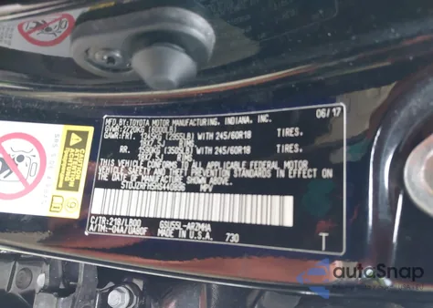 2017 Toyota Highlander Xle from USA, damaged, VIN 5TDJZRFH5HS440896